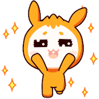 Happy Yippie Sticker by imoo Indonesia