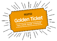 Golden Ticket Sticker by Beer52HQ