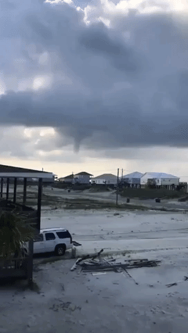 Funnel Cloud Forms Over Dauphin Island