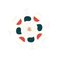 Christmas Wine Sticker by In Good Taste