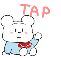 loitolowhate rainbow bear tap click Sticker