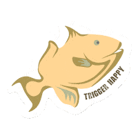 Trigger Happy Ocean Sticker by Blue Safari Seychelles