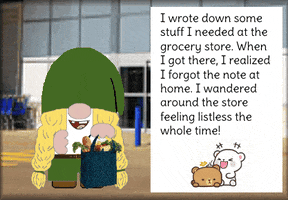 Gnome Grocery Shopping GIF