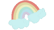 Rainbow Vintage Sticker