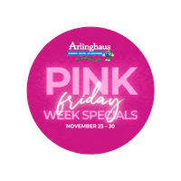 Black Friday Pink Sticker by Arlinghaus Plumbing, Heating & Air Conditioning
