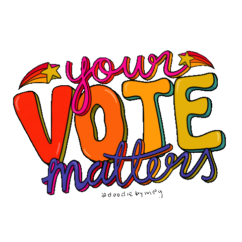 Voting Shooting Star Sticker by Doodle by Meg