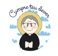 ateliermaosdemaria padre catolico catolicos igrejacatolica Sticker