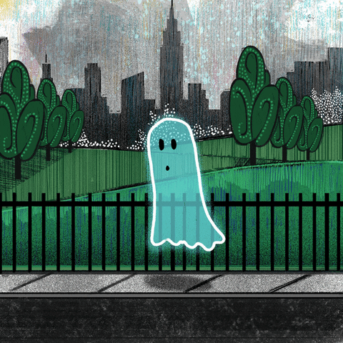 Halloween Ghost GIF by Dan Blaushild
