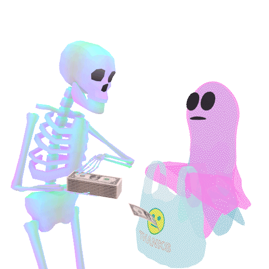 Trick Or Treat Sticker Sticker by jjjjjohn