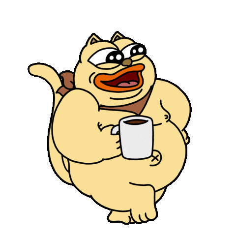 Coffee Solana Sticker by ChonkyCom