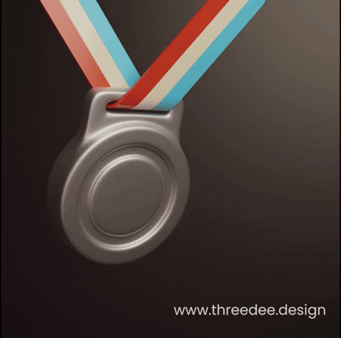 Silver Medal 3D GIF