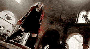 TechDogs-"Introduction"-"Wanda Maximoff Unleashing Her Chaos Magic in a Ruined Church Scene"