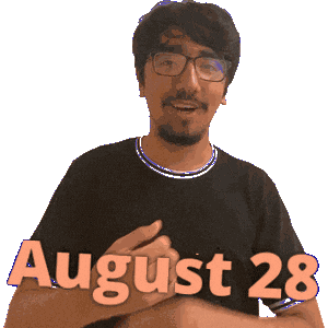 28Th Of August Sticker