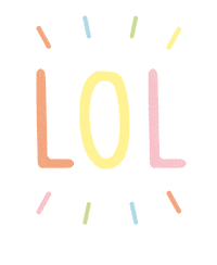MsSlow fun text laughing lettering Sticker