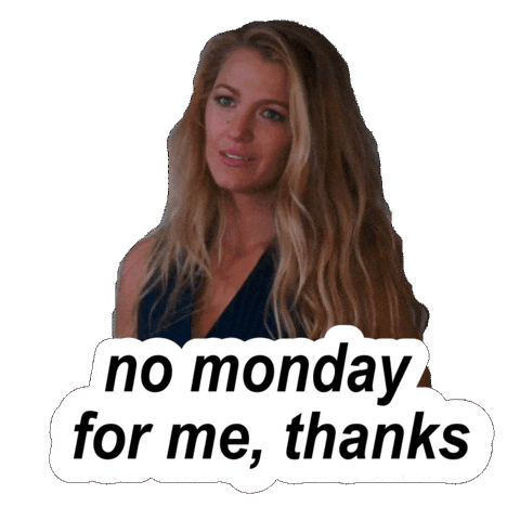 Working No Thank You Sticker by Blake Lively Fan