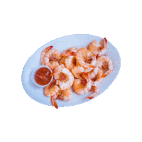 Shrimp Seafood Sticker by williesbr