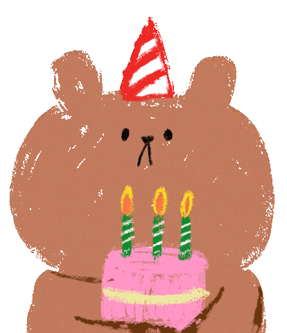 Getting Old Happy Birthday Sticker by Bearly Getting By