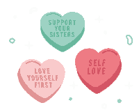 I Love You Heart Sticker by badassfemme