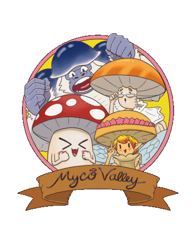 Fantasy Mushrooms Sticker