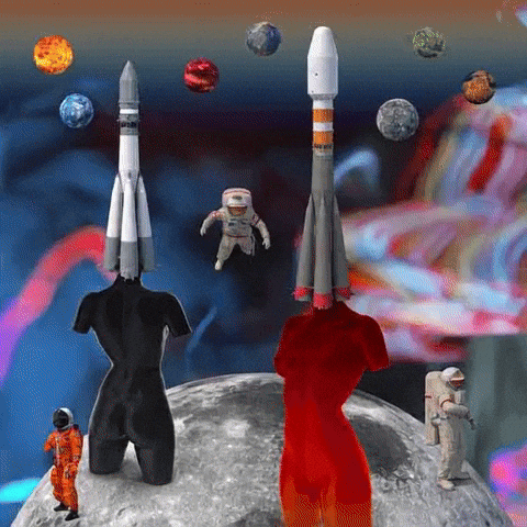 Take Off Space GIF by The LSD Hotel