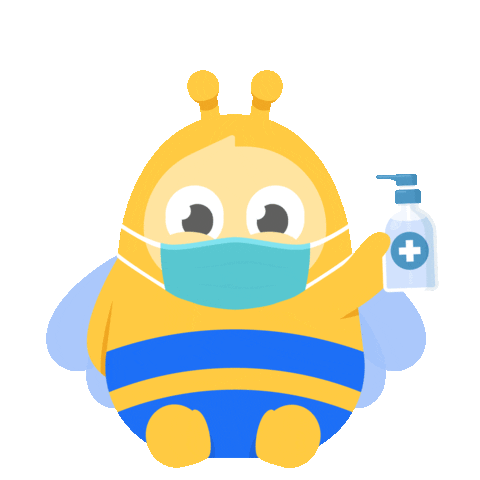 Bee Stay Safe Sticker by AskBee