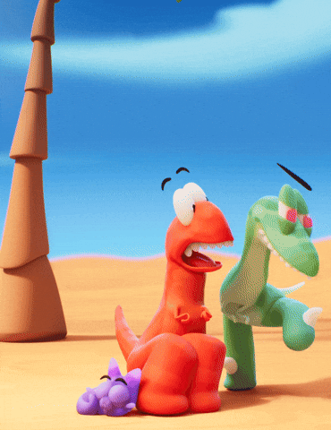 Kick Flying GIF by Claynosaurz