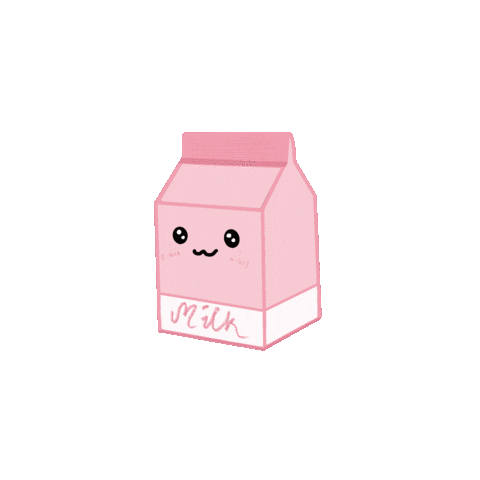 Bpbear_artwork milk carton milk carton pinkmilk Sticker