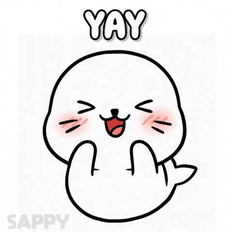 Happy So Excited GIF by Sappy Seals