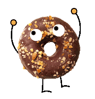 lamerendadellafragola vegan donut vegano cioccolato Sticker