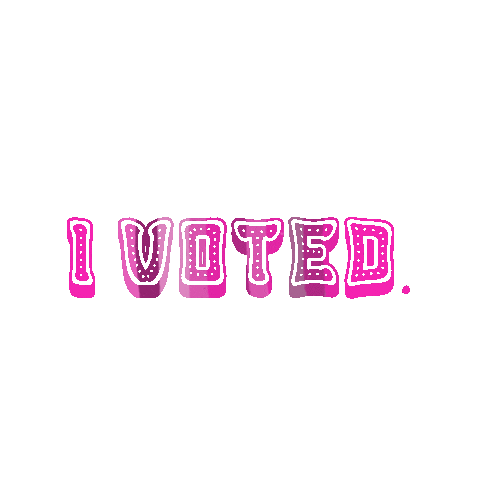 bymoi pink vote procreate ivoted Sticker