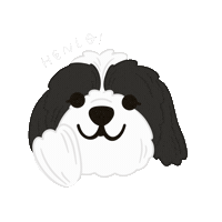 Happy Dog Sticker by Ann of Facedit
