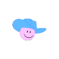 cowboy smile Sticker by Hayley Elsaesser