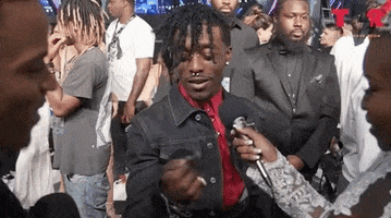 theshaderoom red carpet unbothered lil uzi vert throw away GIF
