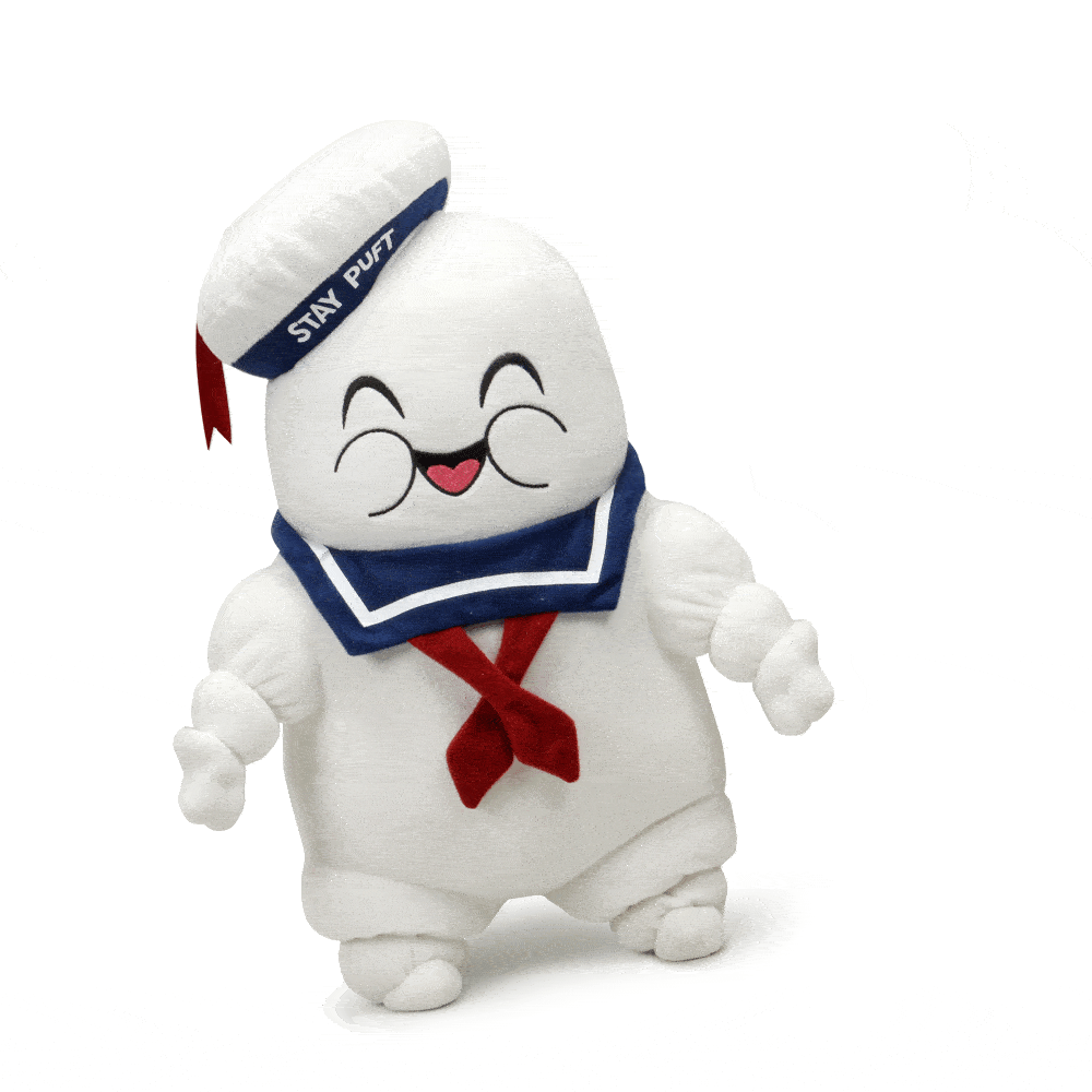 Kidrobot giphyupload ghostbusters plush plushie GIF