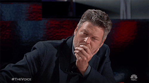 nbcthevoice giphyupload thinking nod thevoice GIF