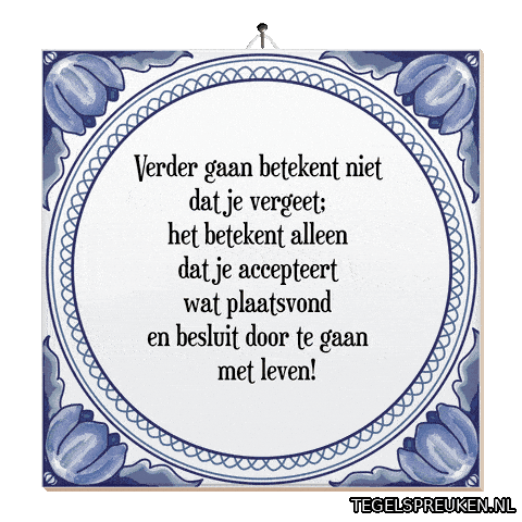 Hoop Rust Sticker by Tegelspreuken.nl