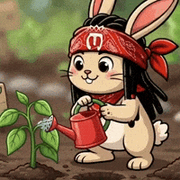 Bunny Flowering GIF