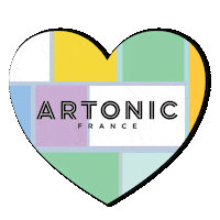 MaisonArtonic love heart french craft Sticker
