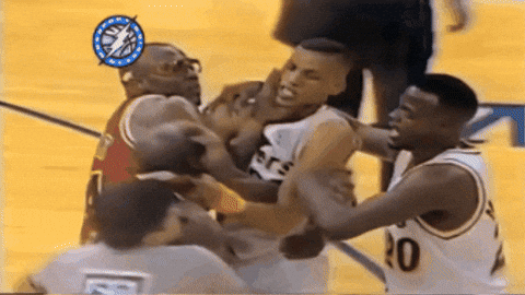 Warinhari giphygifmaker michael jordan reggie miller GIF