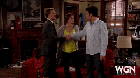high five how i met your mother GIF by WGN America