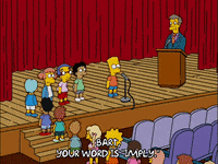 bart simpson line GIF