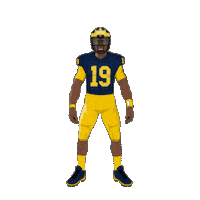 Go Blue Sticker by SportsManias