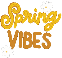 Flowers Orange Sticker