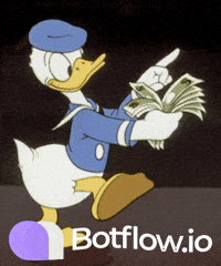 Botflow money ai cash donald duck GIF