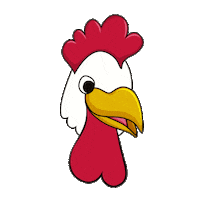 Bored Chicken Sticker by Hack in the Woods