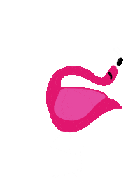 Pink Bird Sticker