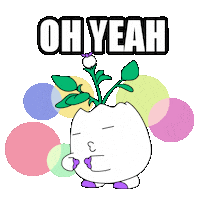 Happy Oh Yeah Sticker by Magic Eden