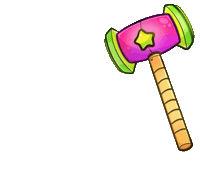 BuildsByStar kawaii star hit smash Sticker