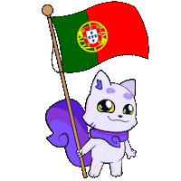Flag Portugal Sticker by Lucky Kat Studios