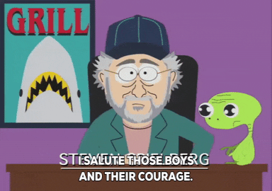 excited steven spielberg GIF by South Park 